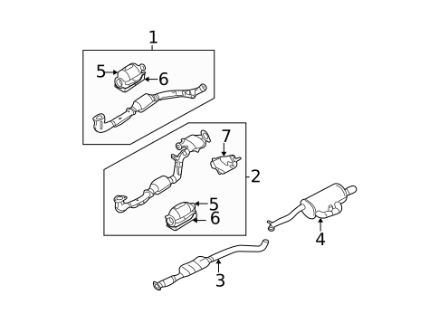 Exhaust Components for 2004 Subaru Outback #0