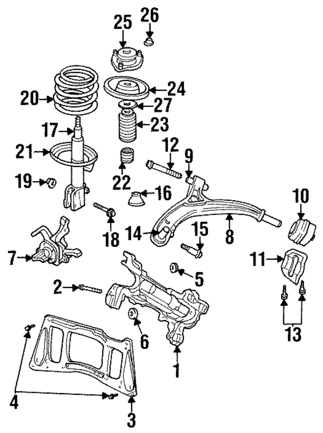 4694725 - Body: Engine Cradle for Mopar Image