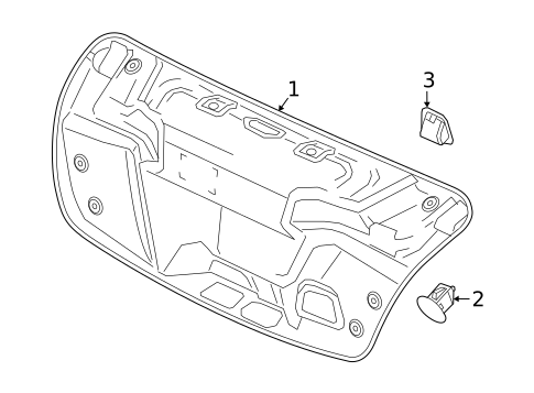 Trunk Lid & Compartment for 2025 Volvo S60 #0