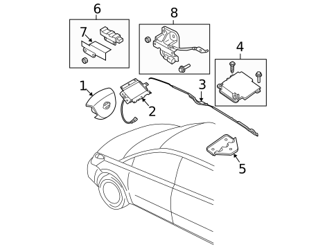 Air Bag Components for 2007 Nissan Quest #0