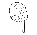 1TB68DX9AA - Body: Headrest, Outer for Dodge: Dart Image