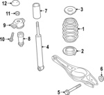 5Q0511357S - : Jounce Bumper for Volkswagen: Golf R, GTI Image