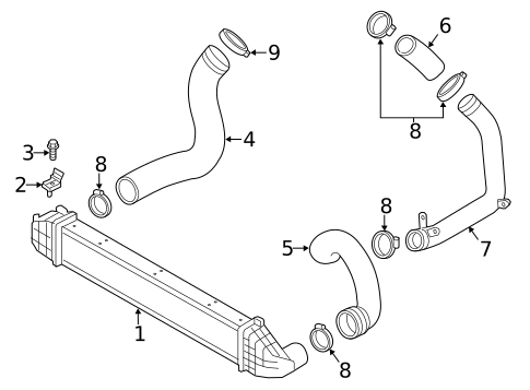 Intercooler for 2016 Volvo S60 Cross Country #0