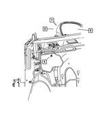 1GD73ZR3AF - : Outside, Rearview, Electric, Heated Mirror, Left for Mopar Image