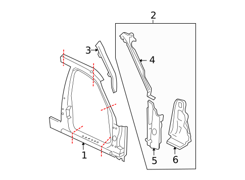 Aperture Panel for 2003 Mercury Marauder #0