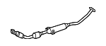 174100D301 - Exhaust: Converter &amp; Pipe for Toyota: Corolla, Matrix Image