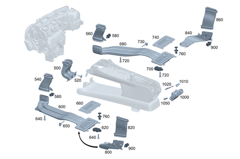 Air Ducting for 2026 Mercedes-Benz EQS 580 #0