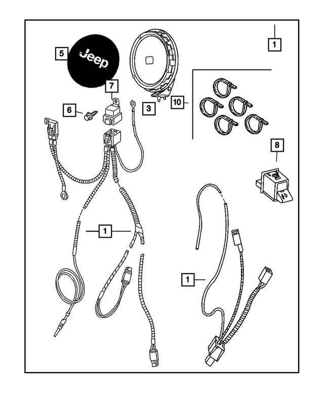 5016709AC - Mopar Accessories - Component Parts: Multifunction Switch for Mopar Image
