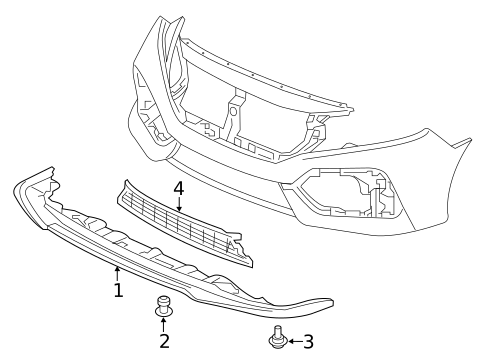 Grille & Components for 2019 Honda Civic #5