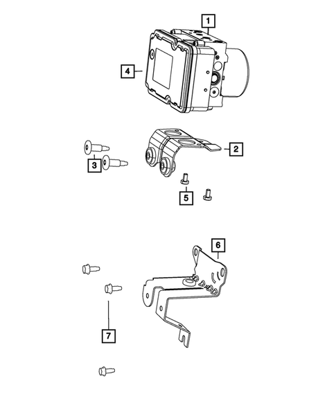 Hydraulic Control Unit, Brake Tubes and Hoses for 2014 Dodge Dart #2