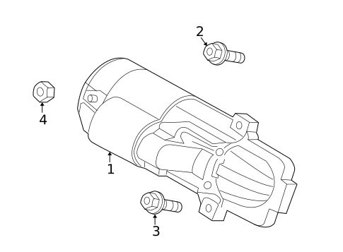 Starter for 2011 Mazda CX-7 #1