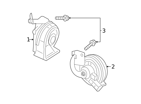 Horn for 2021 Mercedes-Benz A35 AMG #0