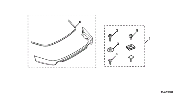 Rear Underbody Spoiler for 2008 Acura RL #0