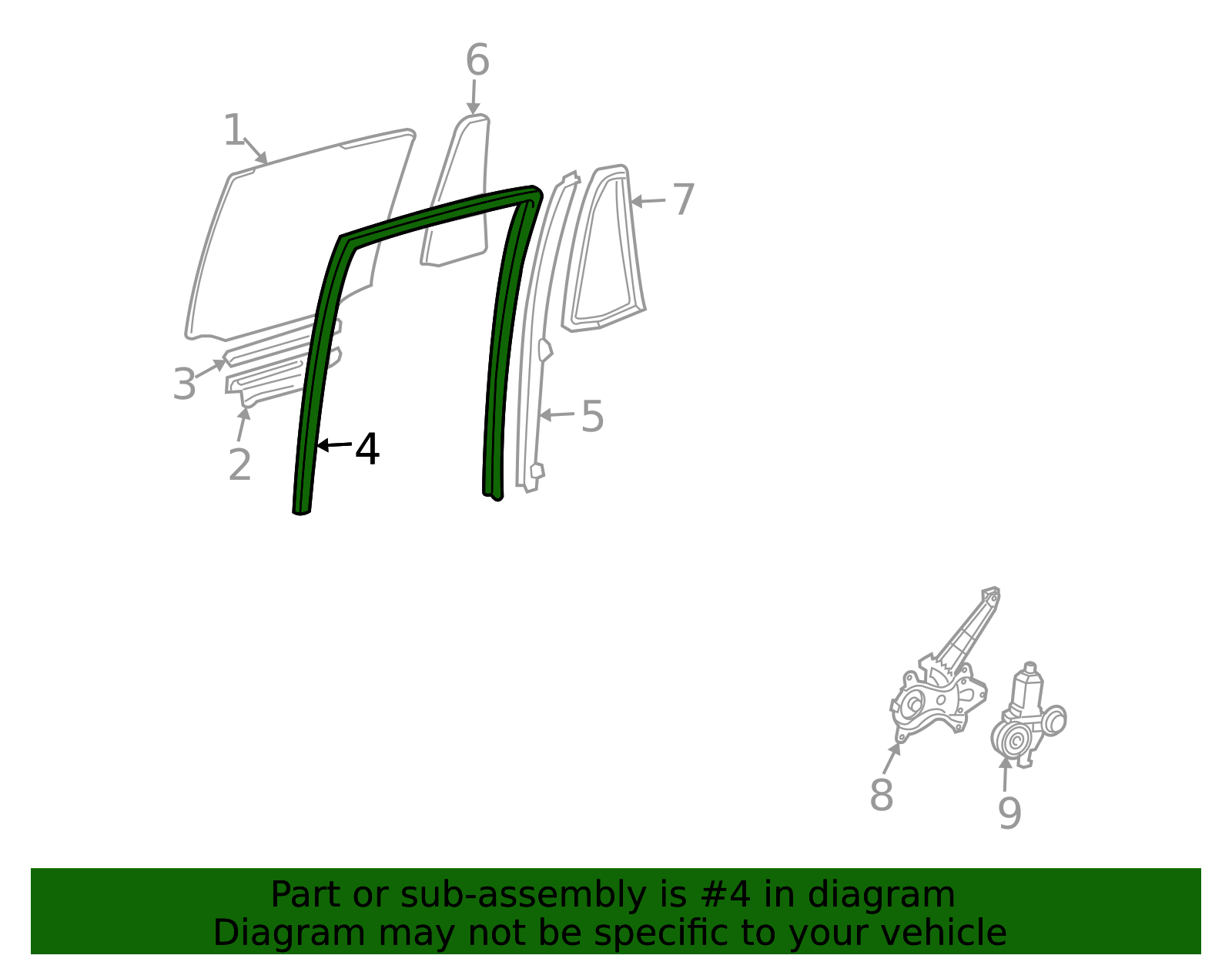 Window Channel - Smooth Window Travel 68142-60050 | AutoNation Parts