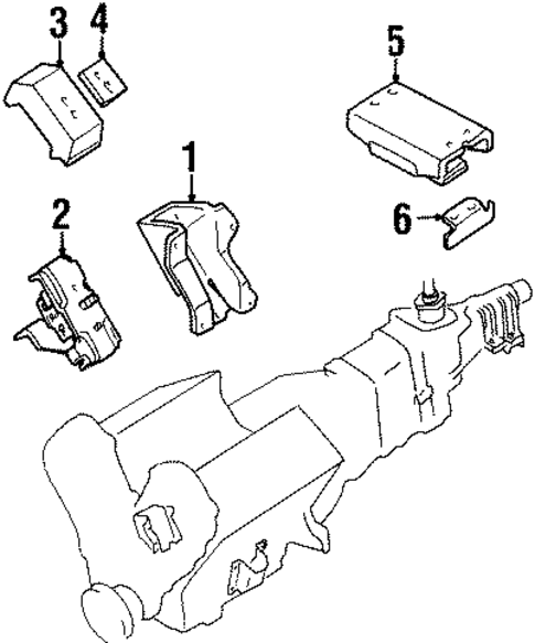 Engine & Trans Mounting for 2000 Isuzu Trooper #0