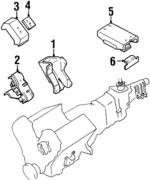 8971100780 - Engine: Front Mount Bracket for Isuzu Image