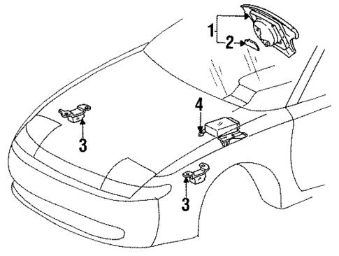 Air Bag Components for 1990 Toyota Celica #1