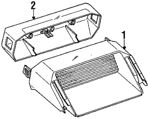 High Mount Lamps for 1992 Audi V8 Quattro #0
