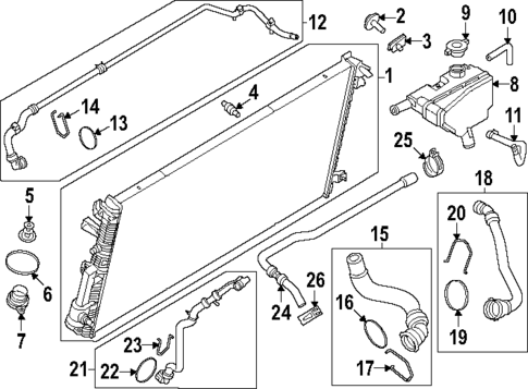 Radiator & Components for 2025 Ford F-250 Super Duty #0