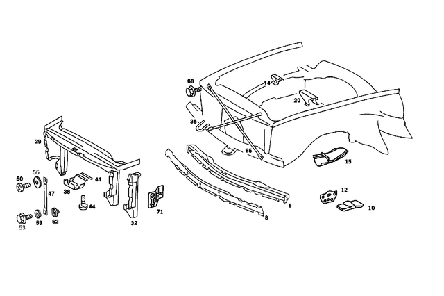 1076262714 - : Bracket for Mercedes-Benz Image