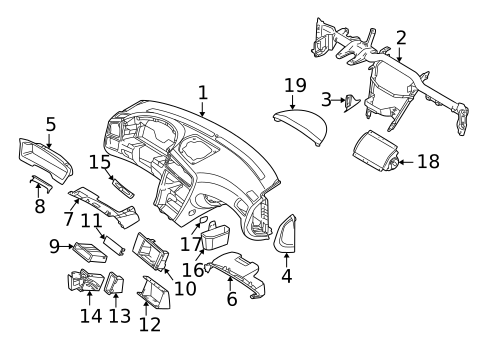 Instrument Panel for 2005 Volvo XC70 #0
