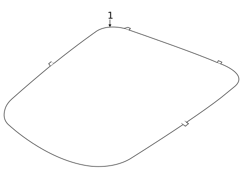 Glass - Lift Gate for 2008 Jaguar XK #0