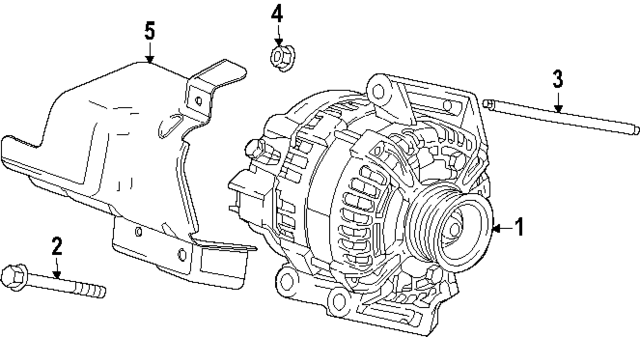 13566578 - : Alternator for Chevrolet: Equinox | GMC: Terrain Image