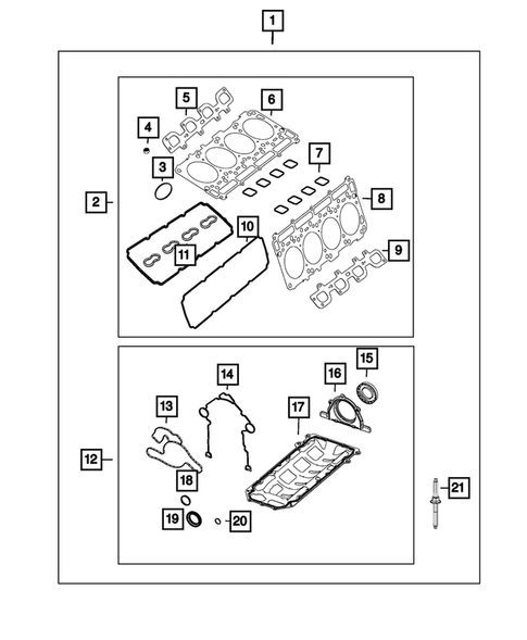 Engine Identification, Service Engines & Engine Service Kits for 2023 Jeep Grand Wagoneer #0