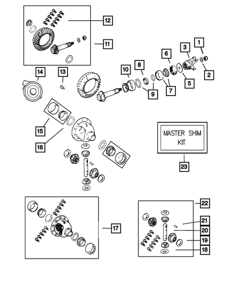 Front Axle Differential for 2001 Jeep Grand Cherokee #0