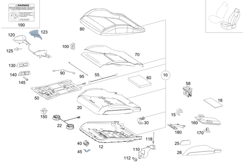 Left Seat for 2021 Mercedes-Benz AMG GT Black Series #0