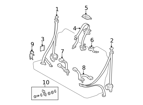Seat Belt for 2005 Toyota Tundra #0