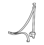 733700C050B0 - Body: Lap &amp; Shoulder Belt for Toyota: Tundra Image