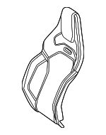 20691012091D44 - Body: Seat Back Cover for Mercedes-Benz Image