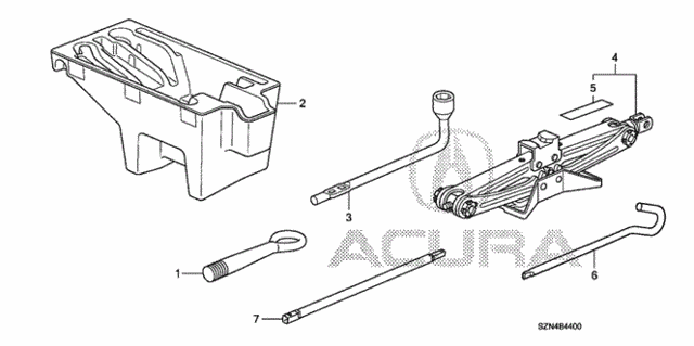 Tools - Jack for 2012 Acura ZDX #0