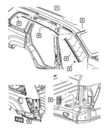 5030273AB - Exterior Ornamentation: Roof Molding for Jeep: Grand Cherokee Image