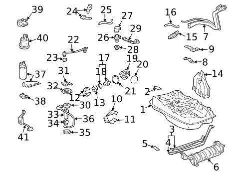 Fuel System Components for 2003 Toyota Solara #0