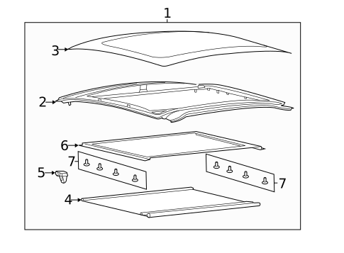 Sunroof for 2019 Fiat 500 #1