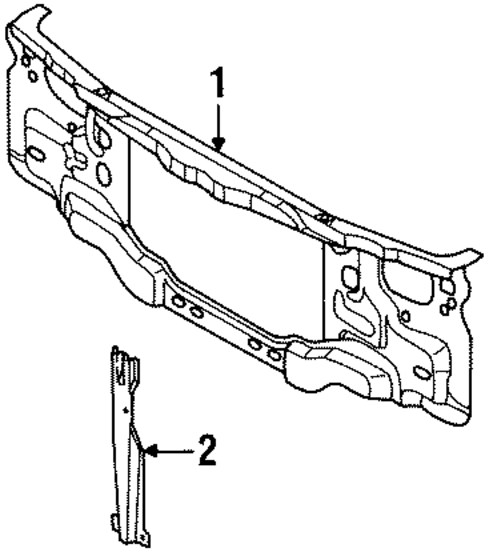 Radiator Support for 2004 Isuzu Axiom #0