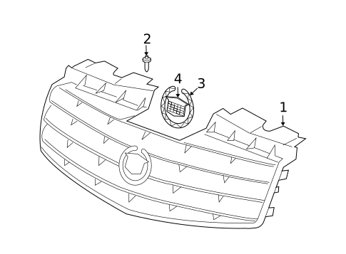 Grille & Components for 2005 Cadillac CTS #0