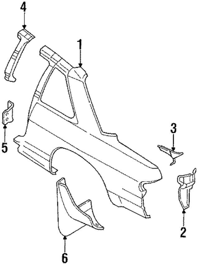7813453F00 - : Corner Panel for Nissan Image