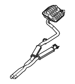 68271448AB - : Muffler &amp; Pipe Assembly for Chrysler: 300 | Dodge: Charger Image