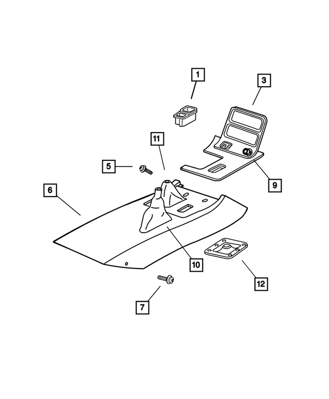 PD67TX9 - : Gearshift Boot for Mopar Image