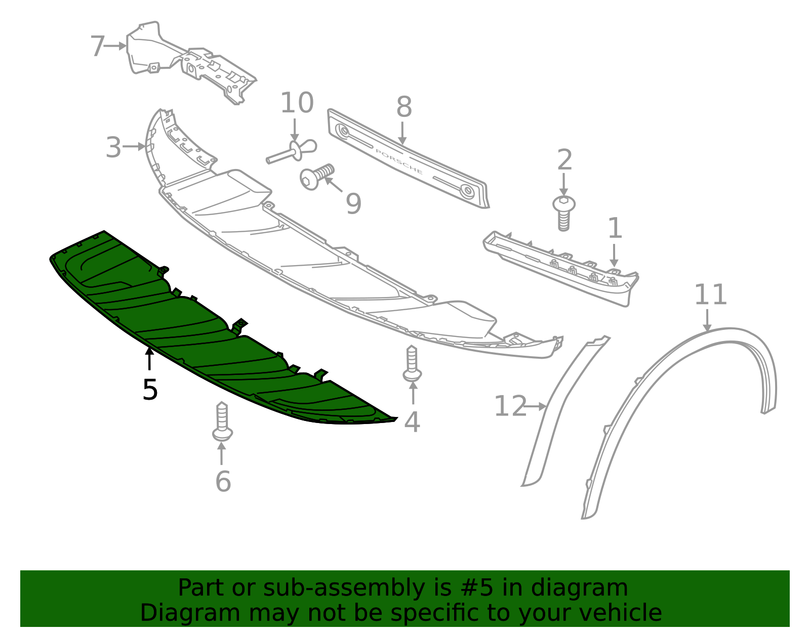 2011-2014 Porsche Cayenne Trim Cover 958-505-833-00 | OEM Parts Online
