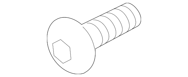 License Bracket Screw - Porsche (N-106-568-02)