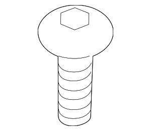 N90974701 - Body: Ft Fender Liner Screw for Porsche Image