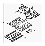 LX6Z7811135A - Body: Front Floor Pan for Ford: Escape | Lincoln: Corsair Image