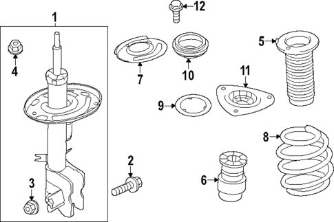 Struts & Components for 2022 Nissan Pathfinder #0