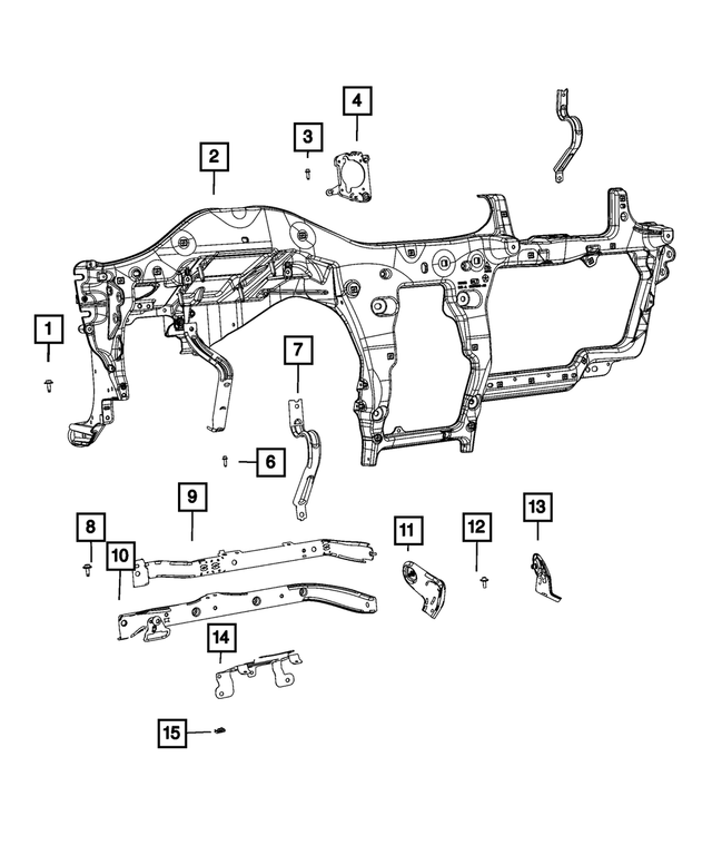 6508998AA - Interior Trim: Hex Head Bolt for Mopar Image