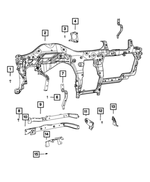 6508998AA - Interior Trim: Hex Head Bolt for Mopar Image