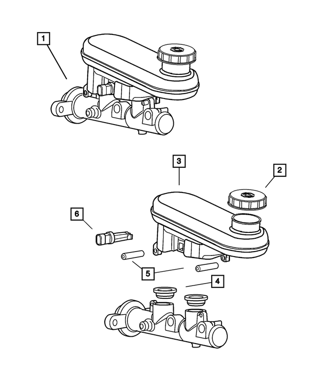 5086001AA - Service Brakes: Brake Master Cylinder Reservoir for Mopar Image
